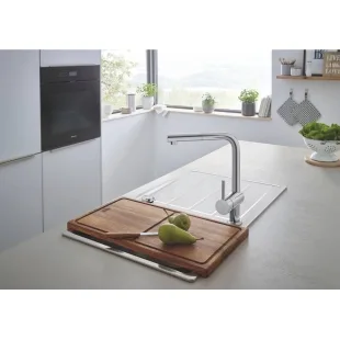 Кухонная мойка Grohe EX Sink K500 + смеситель Minta (31573SD0) Сталь