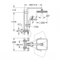 Душевая система с термостатом Grohe QuickFix Vitalio Start System 250 Cubе 26696000