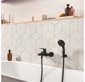 Набір змішувачів 3 в 1 для ванної кімнати Grohe QuickFix Start Black UA303301SQ