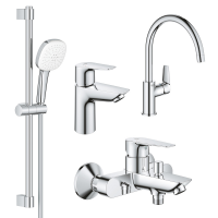 Комплект смесителей c кухонным смесителем GROHE BauEdge New 4 в 1 UA123218K1