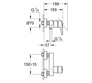 Смеситель для душа Grohe Concetto 32210001