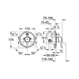 Смеситель для ванны Grohe Concetto 32214001