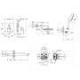 Душова система прихованого монтажу Grohe Eurocube UA26417SC0