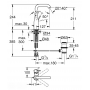 Смеситель для раковины Grohe Essence New L-Size, теплый закат матовый (Розовое золото), 24174DL1