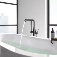 Смеситель для ванны Grohe Essence 25248AL1 напольный, графит