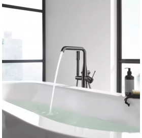 Змішувач для ванни Grohe Essence 25248AL1 підлоговий, графіт