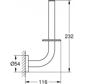 Тримач для туалетного паперу Grohe Essentials, 40385001