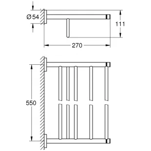 Держатель полотенца Grohe Essentials, 40800001