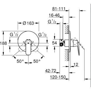 Смеситель для душа Grohe EUROSMART Cosmopolitan 32880000