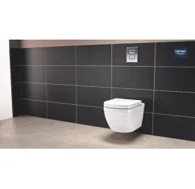 Унитаз  укороченный подвесной Grohe Euro Ceramic 39206000 + сиденье Slow closing 39458000