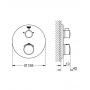  Термостат для душу з перемикачем на 2 положення верхній/ручний душ Grohe Grohtherm 24076000