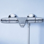 Комплект: Термостат для ванни Grohe Grohtherm 1000, 34155003+Душова система Flex для настінного монтажу Grohe Tempesta Cosmopolitan System 250 26694000