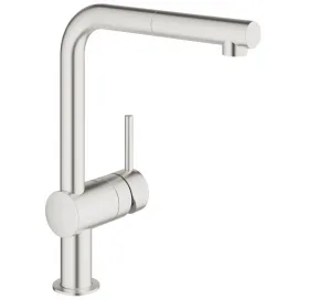 Смеситель однорычажный для мойки, DN 15 Grohe MINTA, суперсталь (DC0)