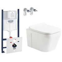Комплект: Инсталляция Grohe Rapid SL 3в1 (3884000G) + Унитаз подвесной Devit UP (3020120) + Крышка S