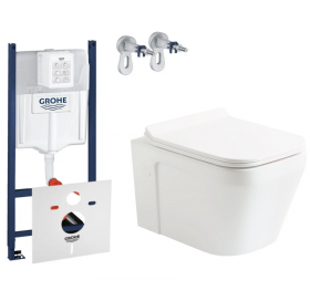 Комплект: Инсталляция Grohe Rapid SL 3в1 (3884000G) + Унитаз подвесной Devit UP (3020120) + Крышка S