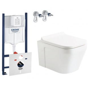 Комплект: Інсталяція Grohe Rapid SL 3в1 (3884000G) + Унітаз підвісний Devit UP (3020120) + Кришка S