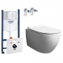 Комплект: Инсталляция Grohe SL 3в1 (3884000G) + Унитаз подвесной Simas Vignoni (VI18) + Крышка Soft-