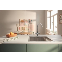 Смеситель для кухни Grohe Blue Pure BauCurve 30580000 с возможностью подключения к фильтру