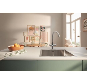 Змішувач для кухні Grohe Blue Pure BauCurve 30580000 з можливістю підключення до фільтру