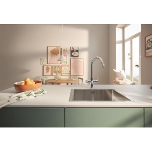 Змішувач для кухні Grohe Blue Pure BauCurve 30580000 з можливістю підключення до фільтру