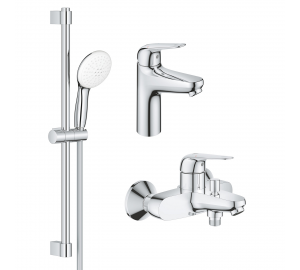 Комплект змішувачів для ванної кімнати 3 в 1 Grohe Euroeco New UA123226M0