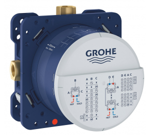 Комплект прихованого монтажу для ванни та душу Grohe Grohtherm SmartControl, 34864AL0 Графіт матовий