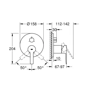 Смеситель Grohe Lineare 24095001 на 3 выхода