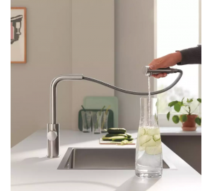 Смеситель для кухни Grohe Blue Pure Minta 30590DC0 для подачи технической и фильтрованной воды, Сталь