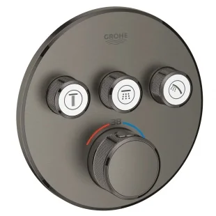 Внешняя часть смесителя на 3 выхода Grohe Grohtherm SmartControl 29121AL0 Графит матовый