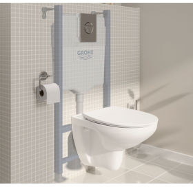 Комплект Grohe Solido 5-в-1: Унитаз + инсталляция Grohe Rapid SL 38528001 с клавишей Nova Cosmopolitan 39900000