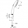 Душевой набор Grohe Tempesta 110, черный матовый, 261642433