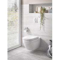 Комплект Solido 5-в-1: инсталляция Grohe Rapid SL 38528001 с клавишей Arena Cosmopolitan (38844000) + подвесной унитаз Euro Ceramic 39328000 с крышкой (39330000), 36501000