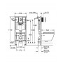 Комплект Solido 5-в-1: инсталляция Grohe Rapid SL 38528001 с клавишей Arena Cosmopolitan (38844000) + подвесной унитаз Euro Ceramic 39328000 с крышкой (39330000), 36501000