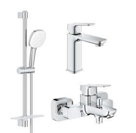 Комплект змішувачів для ванної кімнати Grohe Cubeo UA125246M