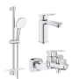 Комплект змішувачів для ванної кімнати Grohe Cubeo UA125246M
