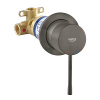 Смеситель скрытого монтажа для душа Grohe Essence 29197AL0 Графит матовый