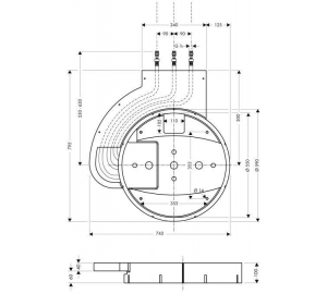 Прихована частина для квадратного Raindance Rainmaker HANSGROHE Raindance 28412180