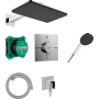 Душевая система скрытого монтажа Hansgrohe Raindance Alive Q 210/340 1jet, 24620000 Chrome