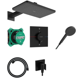 Душевая система скрытого монтажа Hansgrohe Raindance Alive Q 210/340 1jet, 24620670 Black