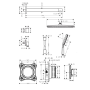 Душевая система скрытого монтажа Hansgrohe Raindance Alive S 300 1jet, 24630670 Black Matt