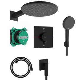 Душевая система скрытого монтажа Hansgrohe Raindance Alive S 300 1jet, 24630670 Black Matt