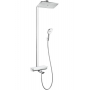 Душевая система с термостатом HANSGROHE Raindance Select S 360 Showerpipe, с белой полочкой (27113400) 