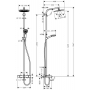 Душова система Hansgrohe Crometta S 240 Showerpipe, хром (27320000)
