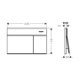 Кнопка смыва для инсталляции hansgrohe iFrame Element E 66003000, хром