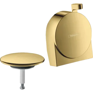 Внешняя часть сифона для ванны Hansgrohe Exafill S Polished Gold Optic 58117990