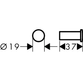 Гачок Hansgrohe Logis Universal 41711000