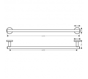 Рушникотримувач Hansgrohe Logis 41716000