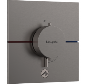 Термостат скрытого монтажа Hansgrohe ShowerSelect Comfort E HighFlow на 1 функцию, Brush Black Chrome 15575340