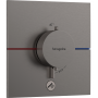 Термостат прихованого монтажу Hansgrohe ShowerSelect Comfort E HighFlow на 1 функцію, Brush Black Chrome 15575340