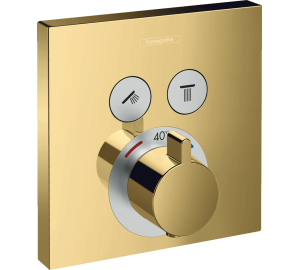 Термостат для душа Hansgrohe ShowerSelect Polished Gold Optic 15763990